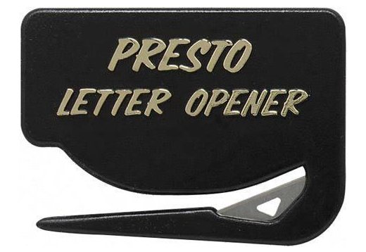 Presto Letter Opener - Black